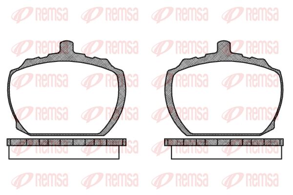 REMSA Комплект тормозных колодок, дисковый тормоз 0058.10
