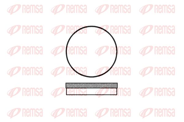 REMSA Комплект тормозных колодок, дисковый тормоз 0070.00