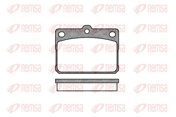 REMSA Комплект тормозных колодок, дисковый тормоз 0079.20
