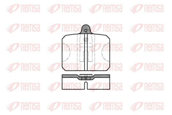 REMSA Комплект тормозных колодок, дисковый тормоз 0118.10
