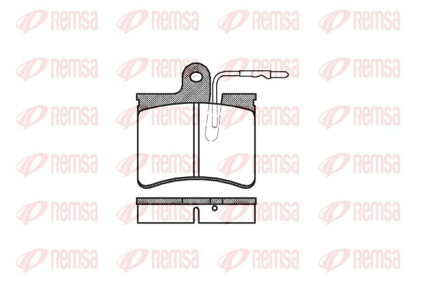 REMSA Комплект тормозных колодок, дисковый тормоз 0125.04