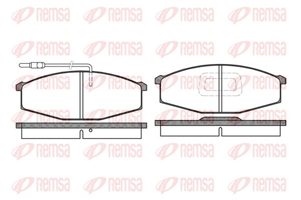 REMSA Комплект тормозных колодок, дисковый тормоз 0129.02