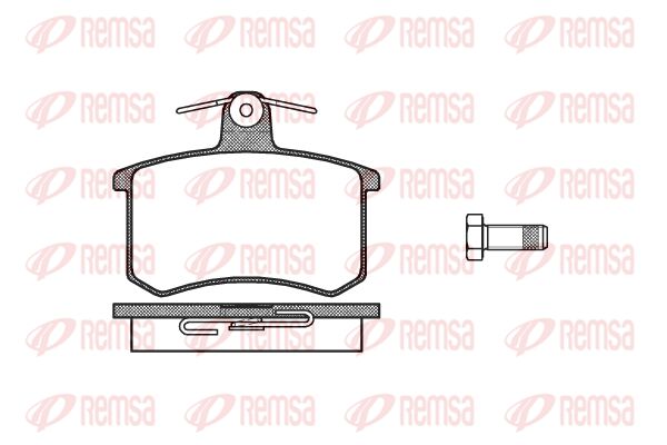 REMSA Комплект тормозных колодок, дисковый тормоз 0135.10