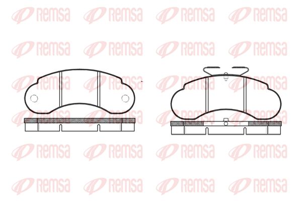 REMSA Piduriklotsi komplekt,ketaspidur 0142.00