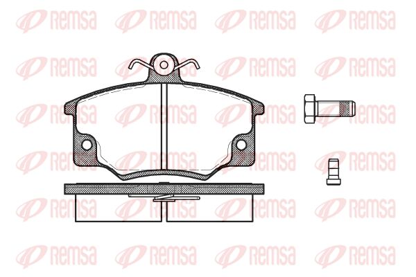 REMSA Комплект тормозных колодок, дисковый тормоз 0146.44
