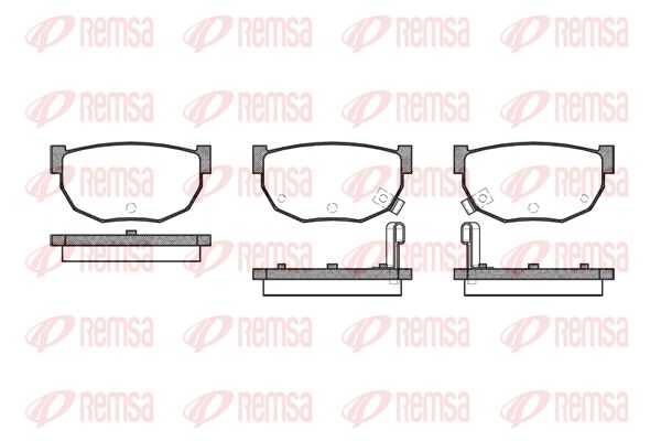 REMSA Комплект тормозных колодок, дисковый тормоз 0151.02
