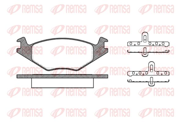 REMSA Комплект тормозных колодок, дисковый тормоз 0171.20