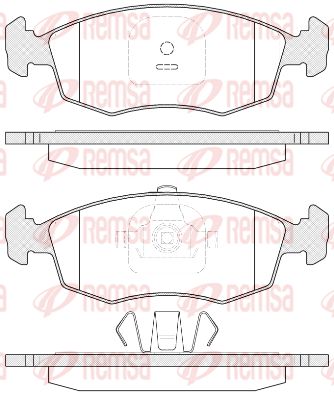 REMSA Комплект тормозных колодок, дисковый тормоз 0172.35