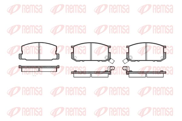 REMSA Комплект тормозных колодок, дисковый тормоз 0180.02
