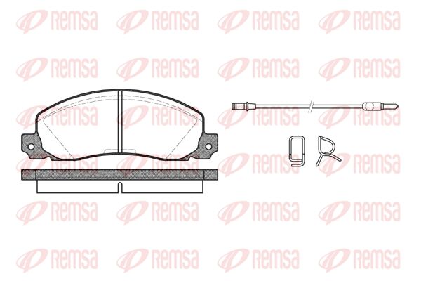 REMSA Комплект тормозных колодок, дисковый тормоз 0202.02