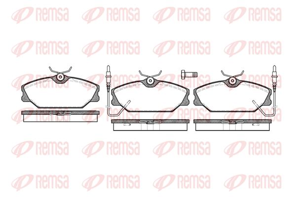 REMSA Комплект тормозных колодок, дисковый тормоз 0208.02