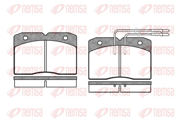REMSA Комплект тормозных колодок, дисковый тормоз 0211.04