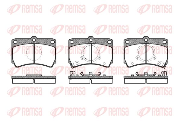 REMSA Комплект тормозных колодок, дисковый тормоз 0212.02