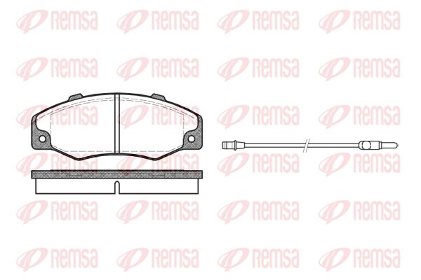 REMSA Комплект тормозных колодок, дисковый тормоз 0220.02