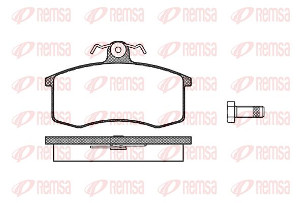 REMSA Комплект тормозных колодок, дисковый тормоз 0221.00