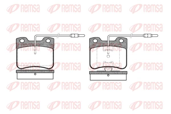 REMSA Комплект тормозных колодок, дисковый тормоз 0247.04