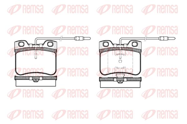 REMSA Комплект тормозных колодок, дисковый тормоз 0247.14