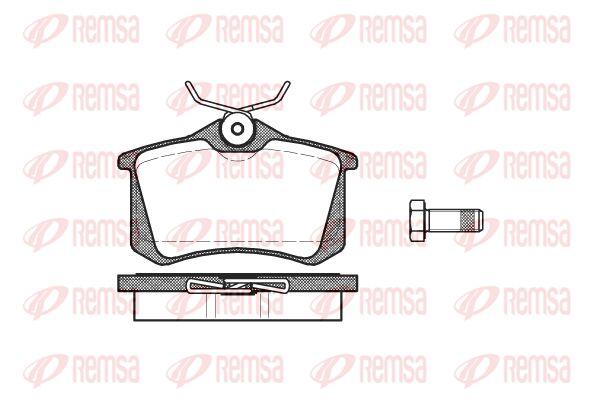 REMSA Комплект тормозных колодок, дисковый тормоз 0263.01