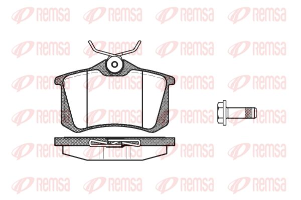 REMSA Комплект тормозных колодок, дисковый тормоз 0263.05