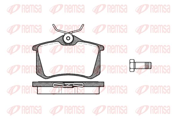 REMSA Комплект тормозных колодок, дисковый тормоз 0263.10