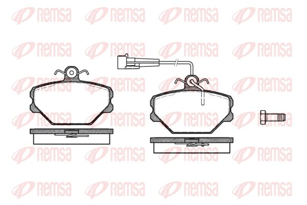 REMSA Комплект тормозных колодок, дисковый тормоз 0264.02