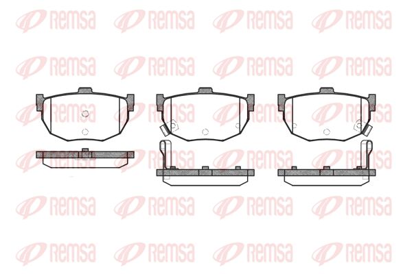 REMSA Комплект тормозных колодок, дисковый тормоз 0294.12