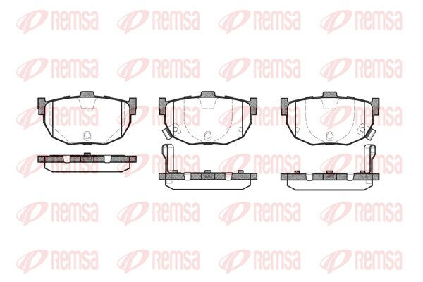 REMSA Комплект тормозных колодок, дисковый тормоз 0294.22