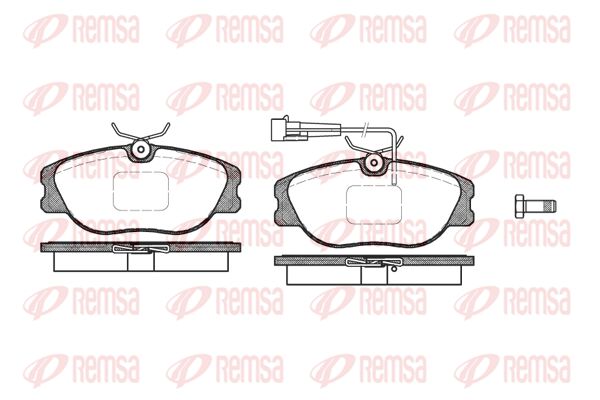 REMSA Комплект тормозных колодок, дисковый тормоз 0305.31
