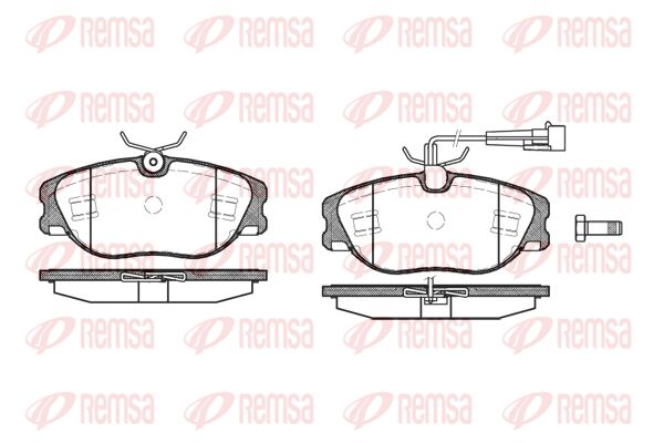 REMSA Комплект тормозных колодок, дисковый тормоз 0305.72