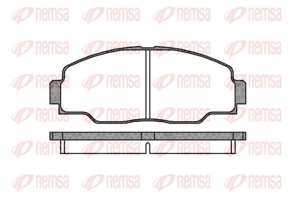 REMSA Комплект тормозных колодок, дисковый тормоз 0308.00