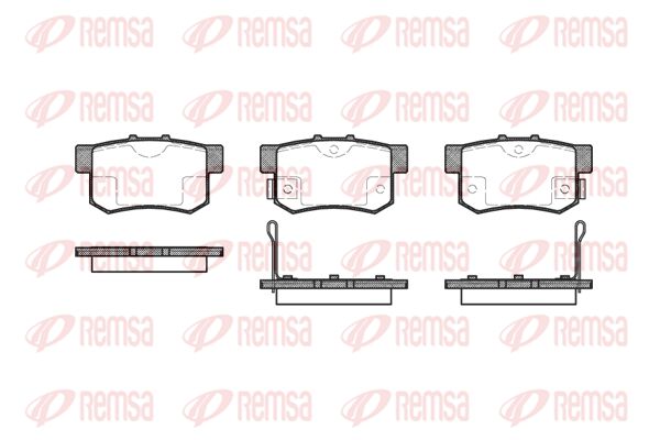REMSA Комплект тормозных колодок, дисковый тормоз 0325.02