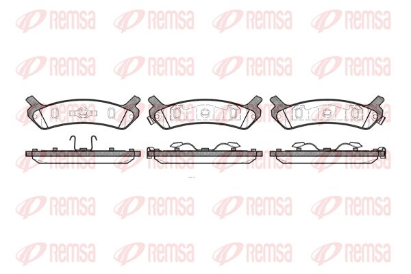 REMSA Комплект тормозных колодок, дисковый тормоз 0359.00