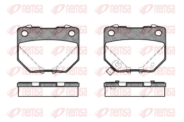REMSA Комплект тормозных колодок, дисковый тормоз 0365.21