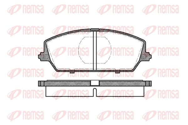 REMSA Комплект тормозных колодок, дисковый тормоз 0387.00