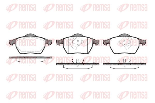 REMSA Комплект тормозных колодок, дисковый тормоз 0390.20