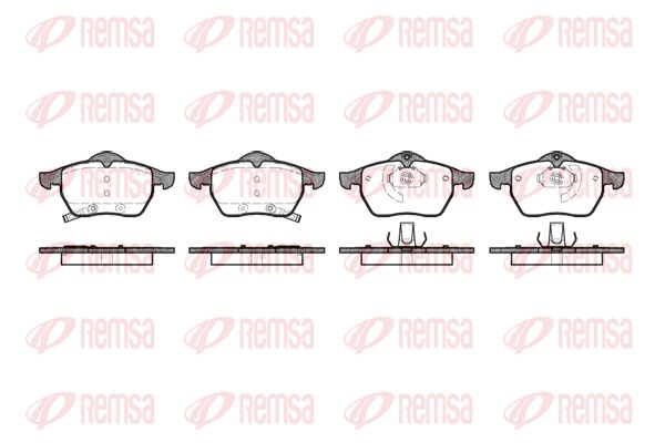 REMSA Комплект тормозных колодок, дисковый тормоз 0390.32