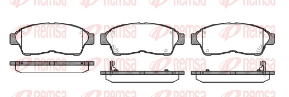 REMSA Комплект тормозных колодок, дисковый тормоз 0402.02