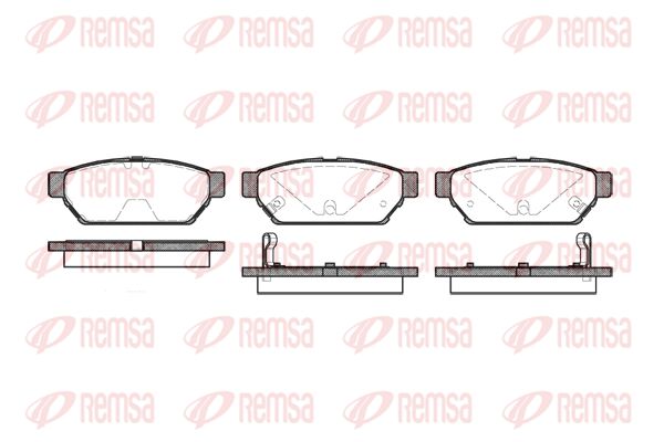 REMSA Комплект тормозных колодок, дисковый тормоз