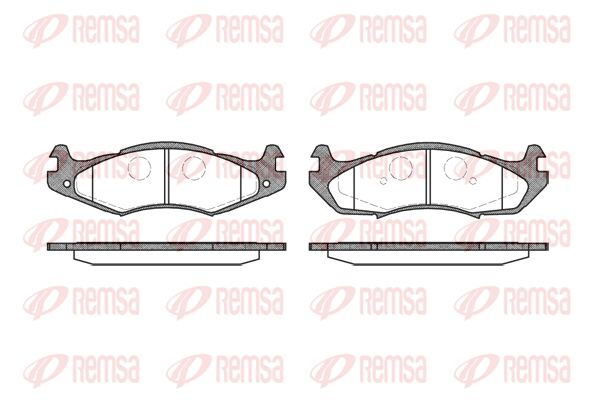 REMSA Комплект тормозных колодок, дисковый тормоз 0463.00