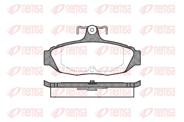 REMSA Piduriklotsi komplekt,ketaspidur 0528.00