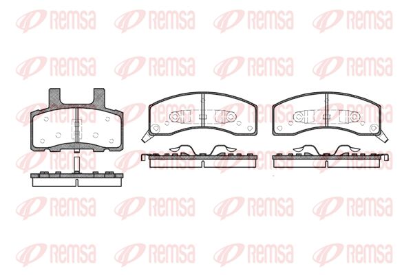 REMSA Комплект тормозных колодок, дисковый тормоз 0530.02