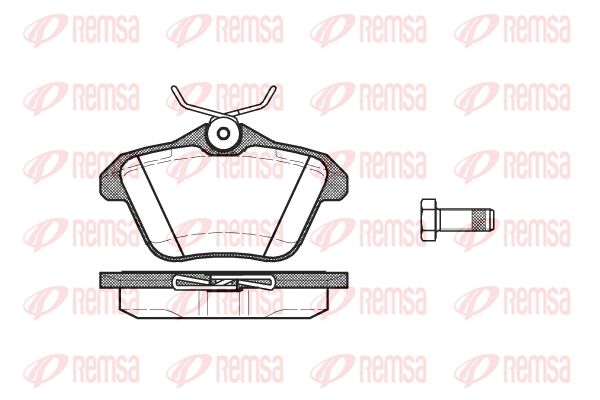 REMSA Комплект тормозных колодок, дисковый тормоз 0581.10