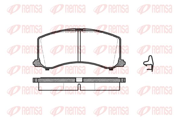 REMSA Комплект тормозных колодок, дисковый тормоз 0595.02