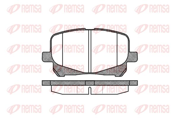 REMSA Комплект тормозных колодок, дисковый тормоз 0621.10