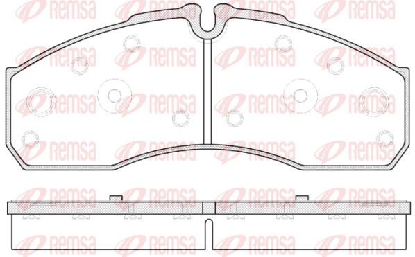 REMSA Комплект тормозных колодок, дисковый тормоз 0651.30