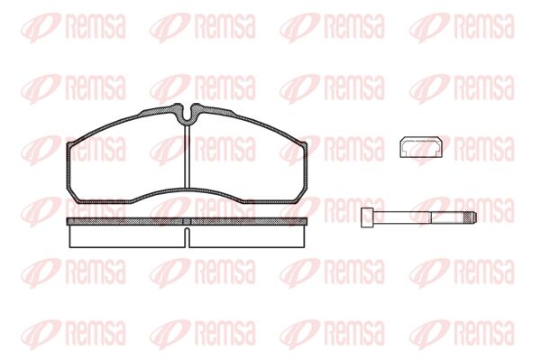 REMSA Комплект тормозных колодок, дисковый тормоз 0651.86
