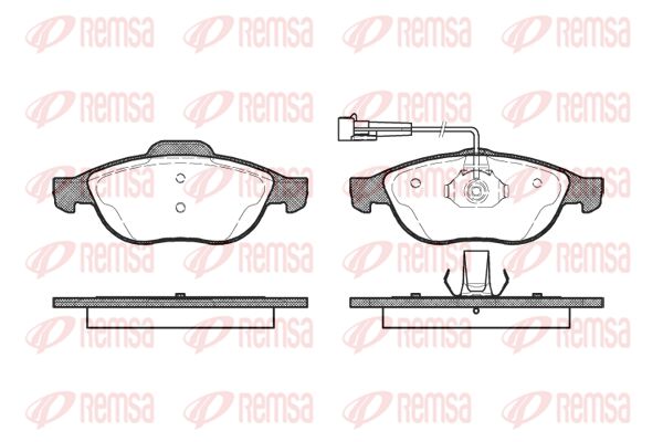 REMSA Комплект тормозных колодок, дисковый тормоз 0660.02