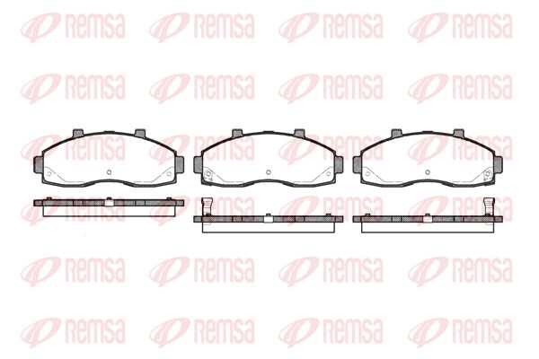 REMSA Комплект тормозных колодок, дисковый тормоз 0662.02