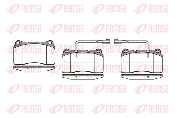 REMSA Комплект тормозных колодок, дисковый тормоз 0666.22