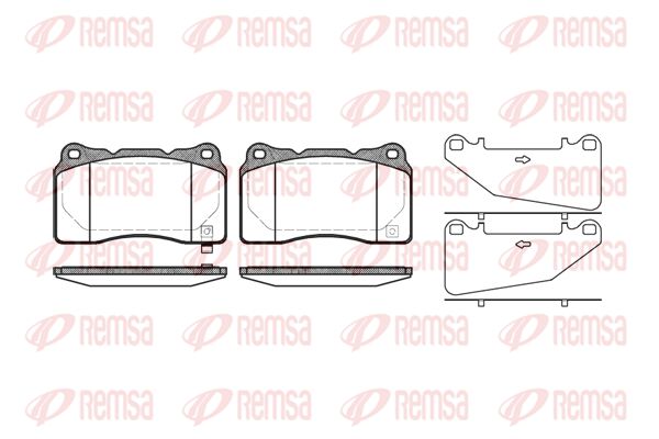 REMSA Комплект тормозных колодок, дисковый тормоз 0666.32